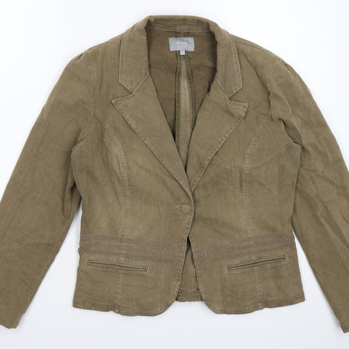 Per Una Womens Beige   Jacket Blazer Size 12