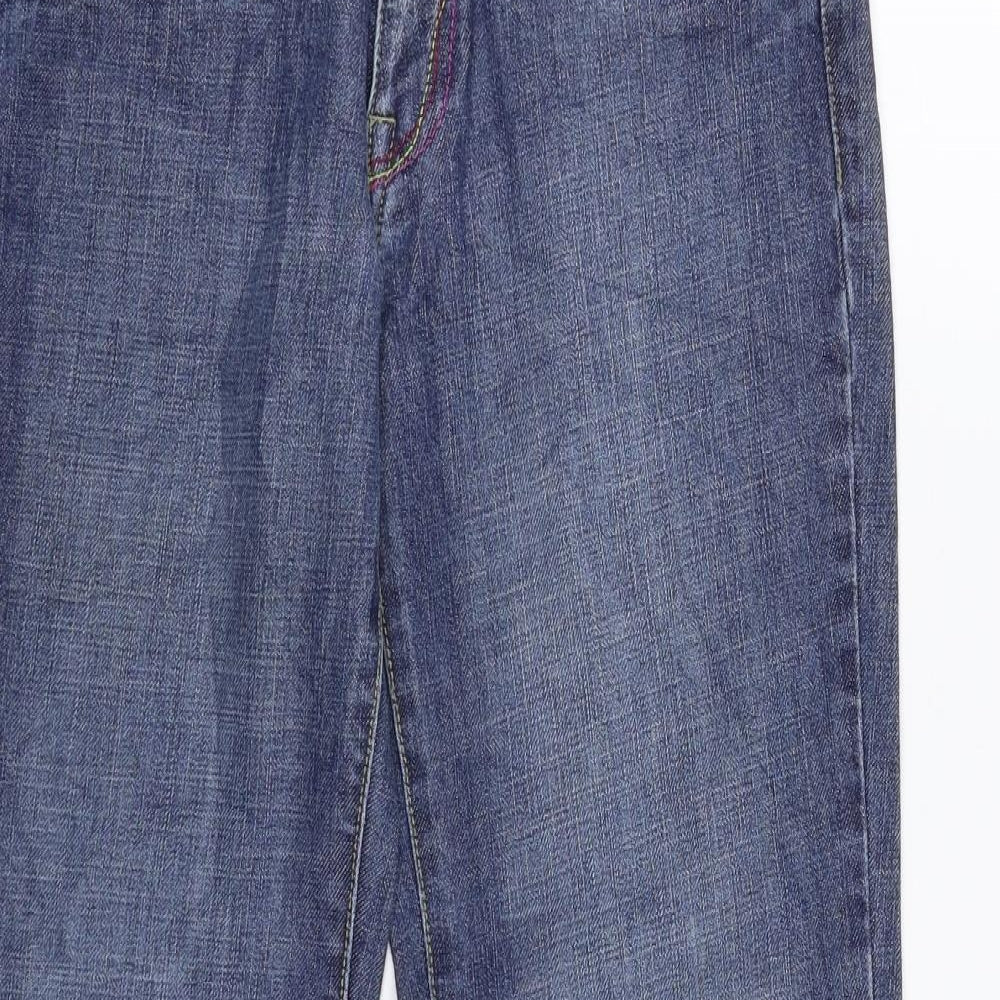 Susst Womens Blue  Denim Flared Jeans Size 8 L30 in