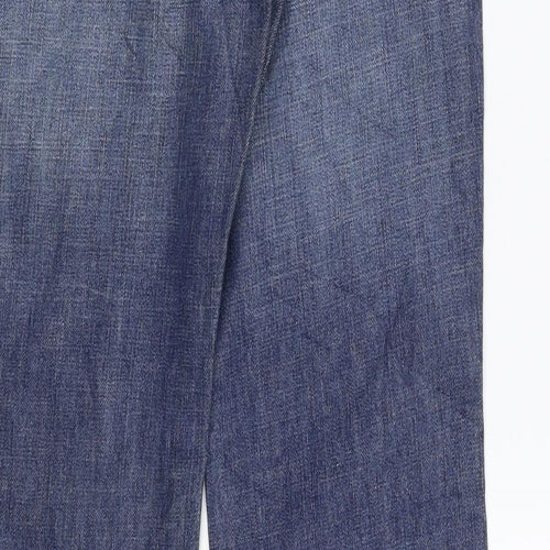 Susst Womens Blue  Denim Flared Jeans Size 8 L30 in