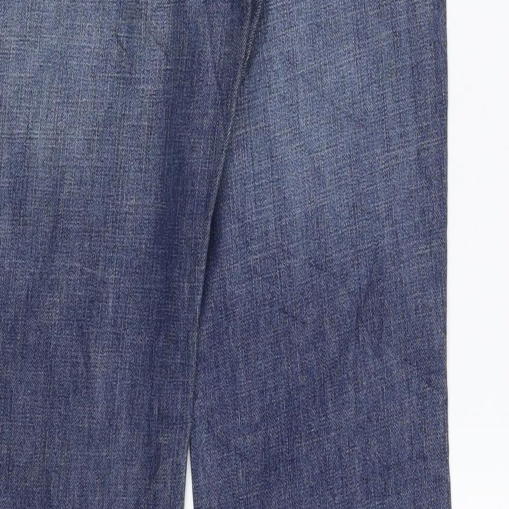 Susst Womens Blue  Denim Flared Jeans Size 8 L30 in