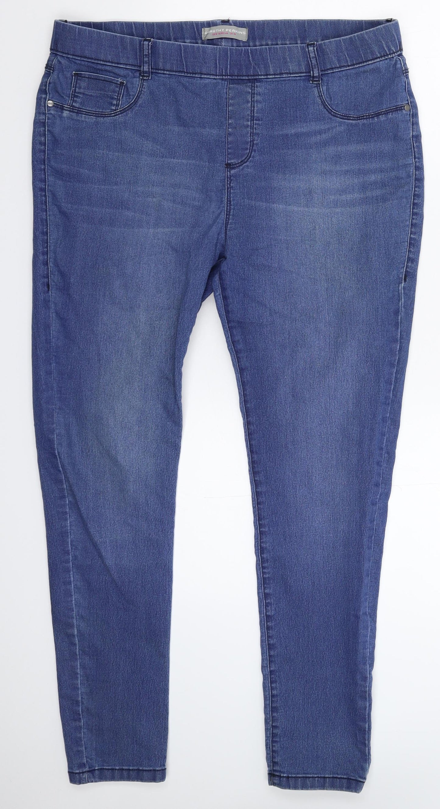 Dorothy Perkins Womens Blue  Denim Jegging Jeans Size 16 L27 in