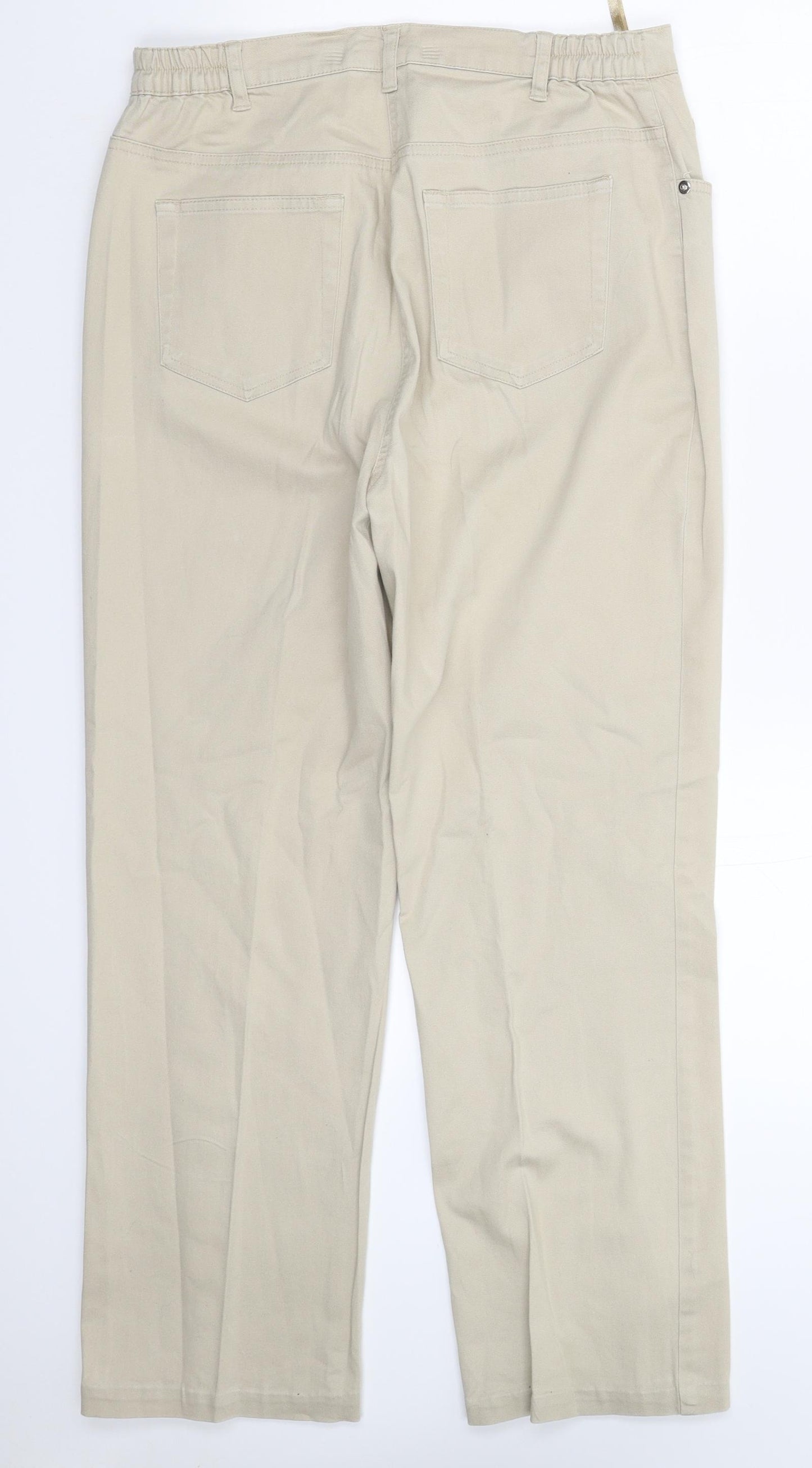 Damart Womens Beige   Trousers  Size 14 L27 in