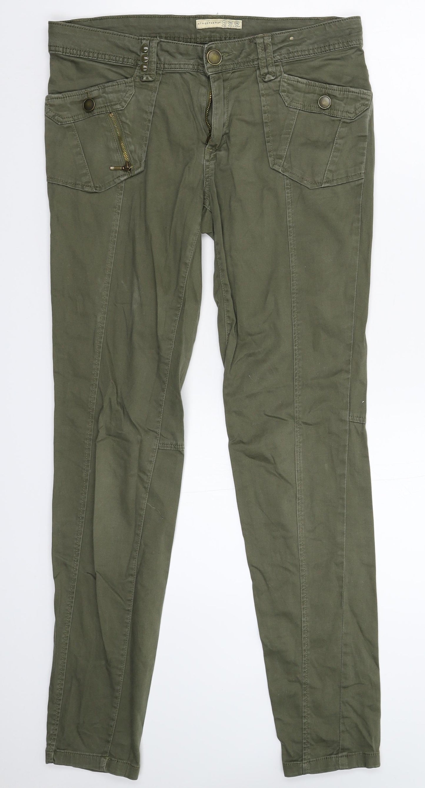 Atmosphere Womens Green   Trousers  Size 10 L30 in