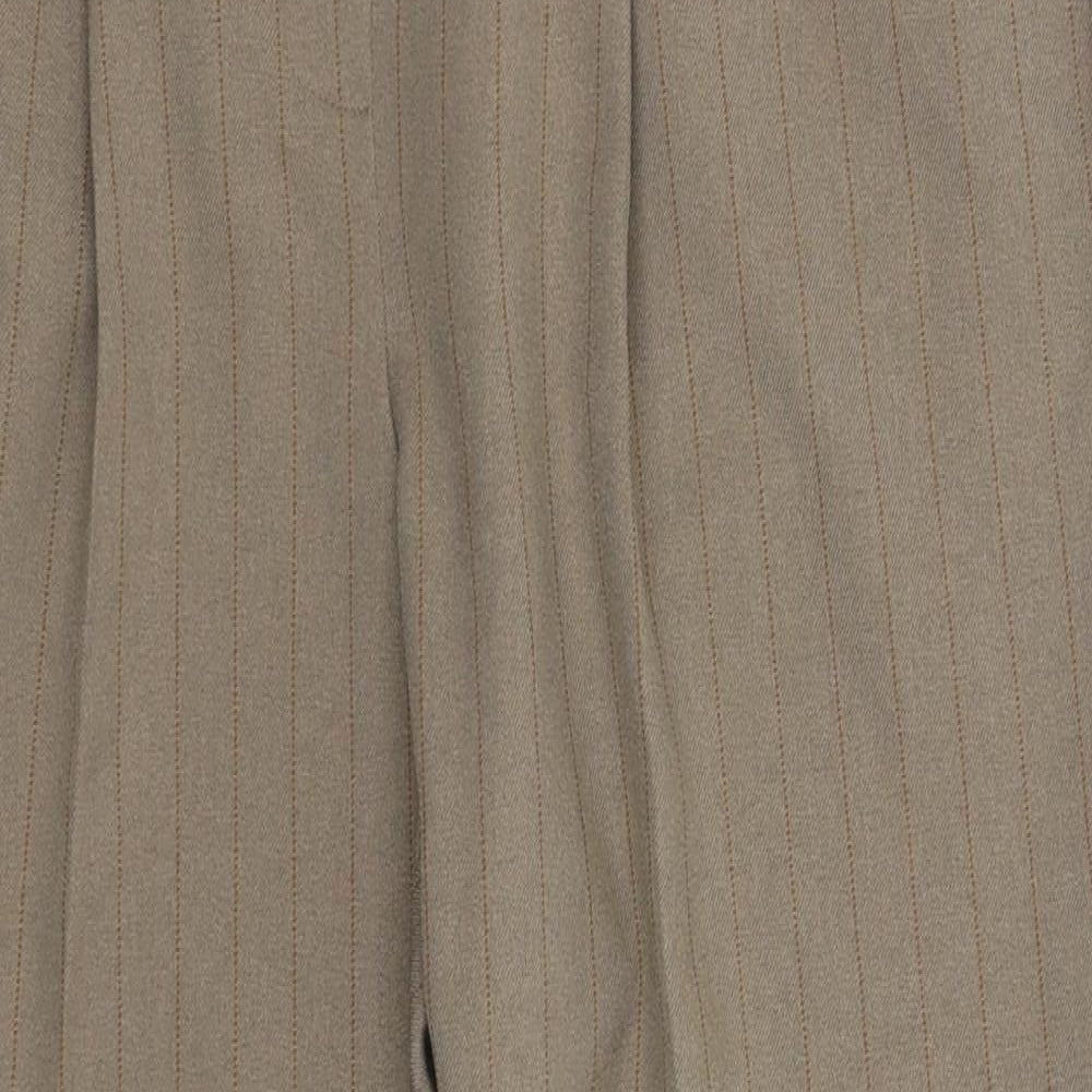 Primark Womens Grey Striped  Trousers  Size 12 L28 in
