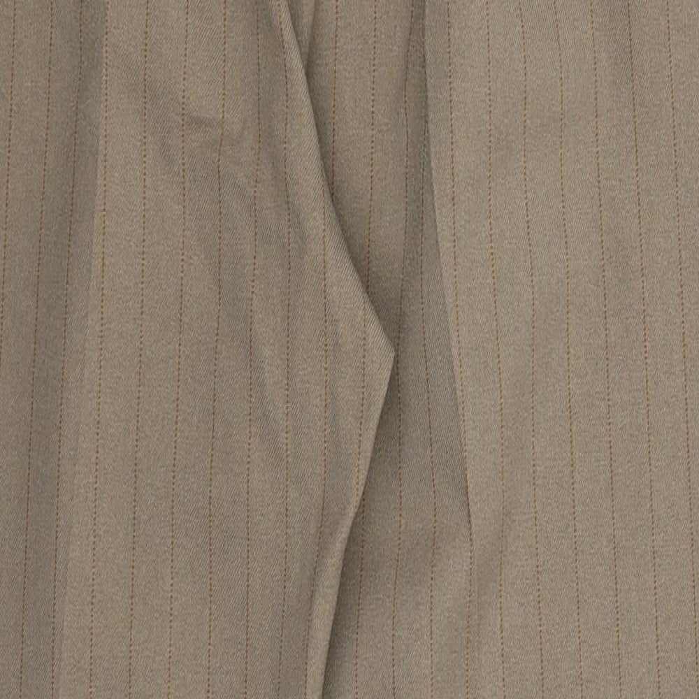Primark Womens Grey Striped  Trousers  Size 12 L28 in