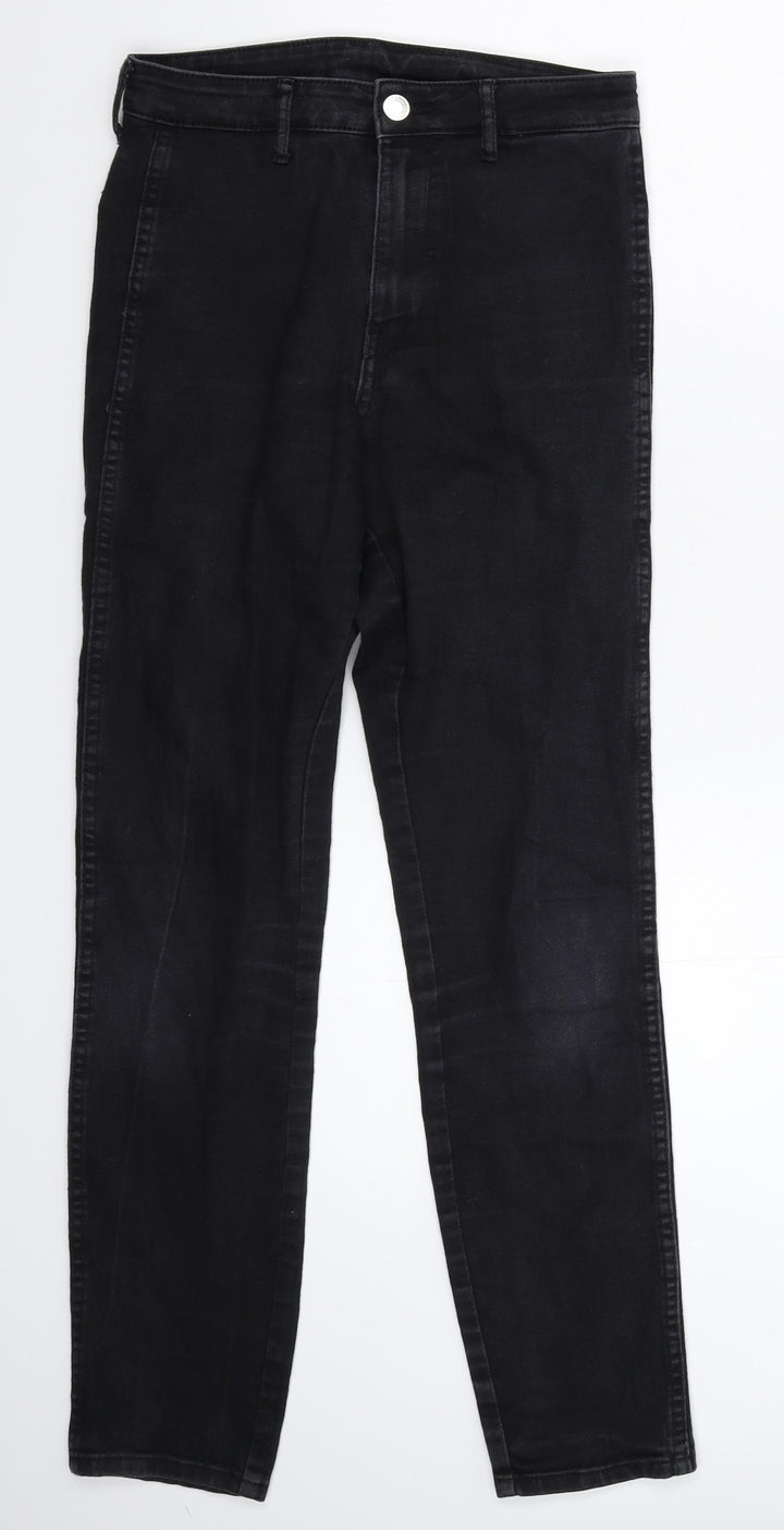 H&M Womens Black  Denim Skinny Jeans Size 26 in L28 in