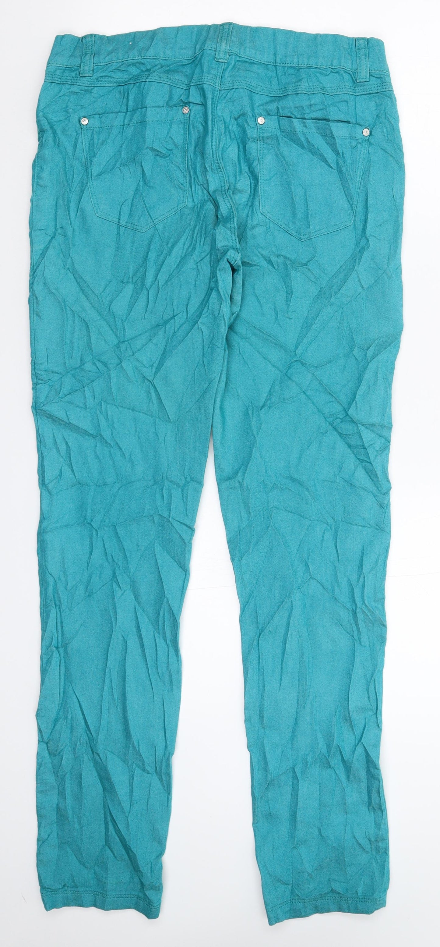 Preworn Womens Green  Denim Jegging Jeans Size 32 in L30 in