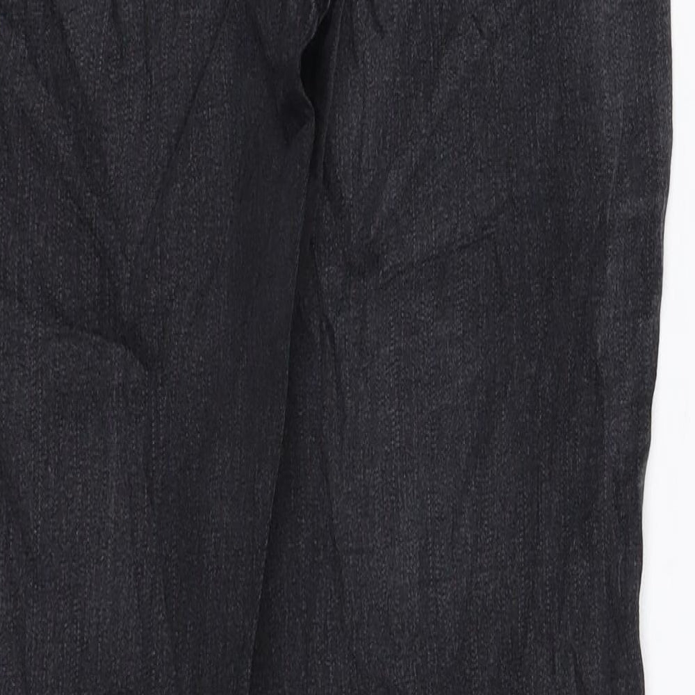 TU Womens Black  Denim Straight Jeans Size 12 L30 in
