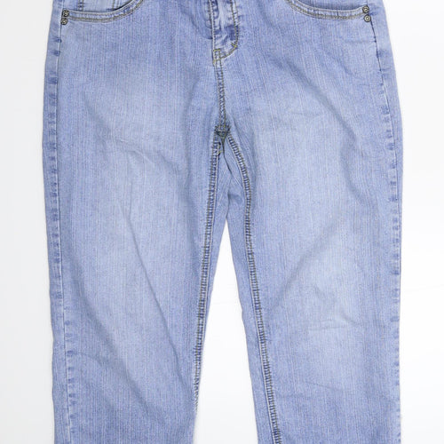 House of Denim Womens Blue  Denim Cropped Jeans Size 12