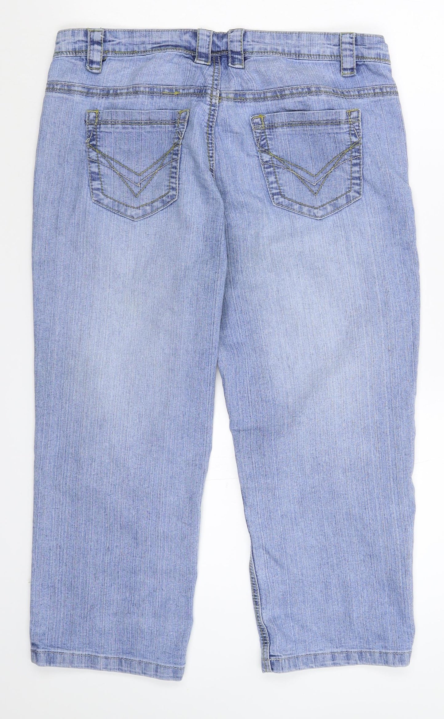 House of Denim Womens Blue  Denim Cropped Jeans Size 12