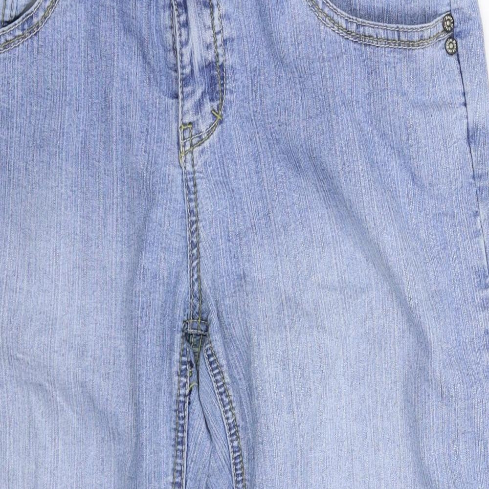 House of Denim Womens Blue  Denim Cropped Jeans Size 12
