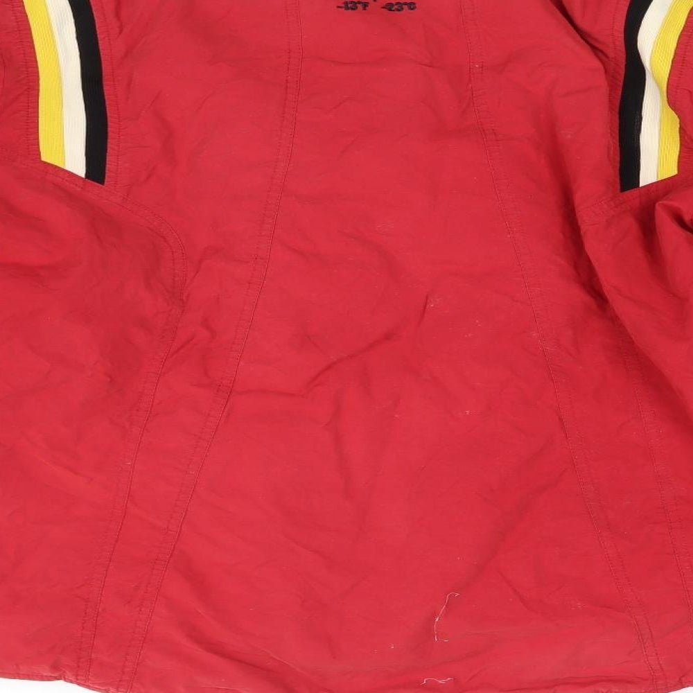 Jack&Jones Mens Red  Canvas Windbreaker Coat Size XL
