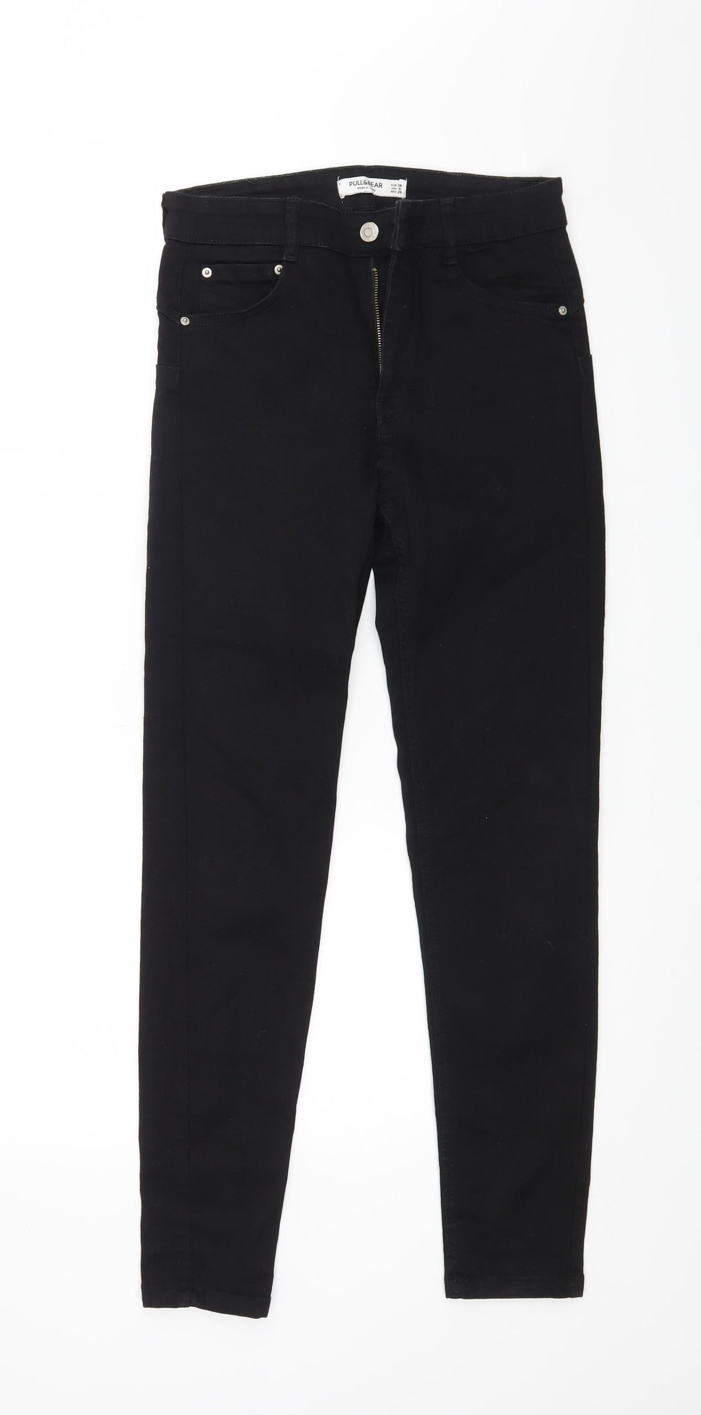 Pull & Bear Womens Black  Denim Skinny Jeans Size 10 L26 in