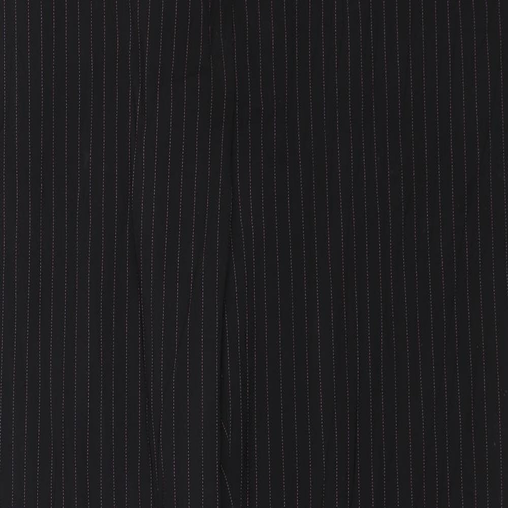 River Island Womens Black Striped  Trousers  Size 16 L27 in