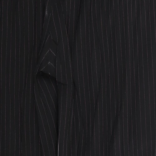 River Island Womens Black Striped  Trousers  Size 16 L27 in