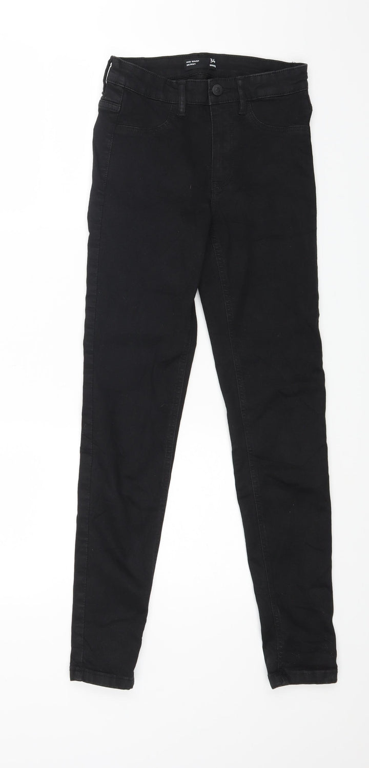 Sinsay Womens Black Denim Skinny Jeans Size 4 L26 in