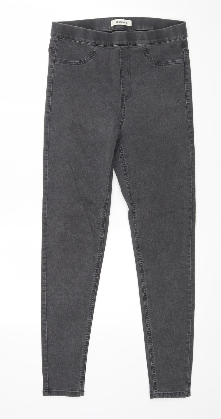 New Look Womens Black  Denim Jegging Jeans Size 29 in L28 in