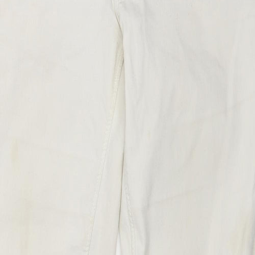 H&M Womens White  Denim Skinny Jeans Size 14 L27 in
