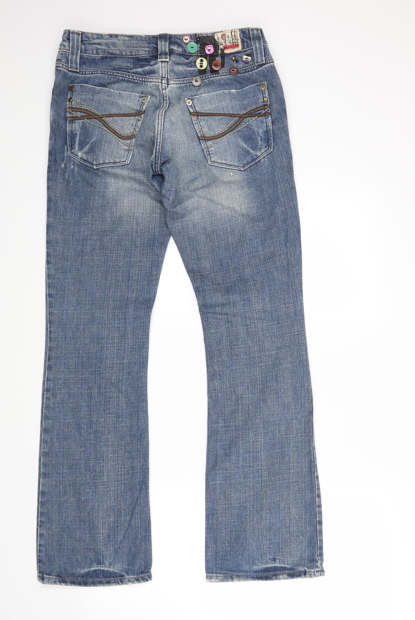 River Island Womens Blue  Denim Bootcut Jeans Size 10 L29 in