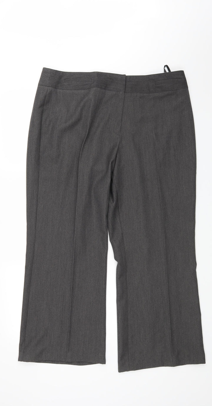 BM Womens Grey   Trousers  Size 18 L26 in