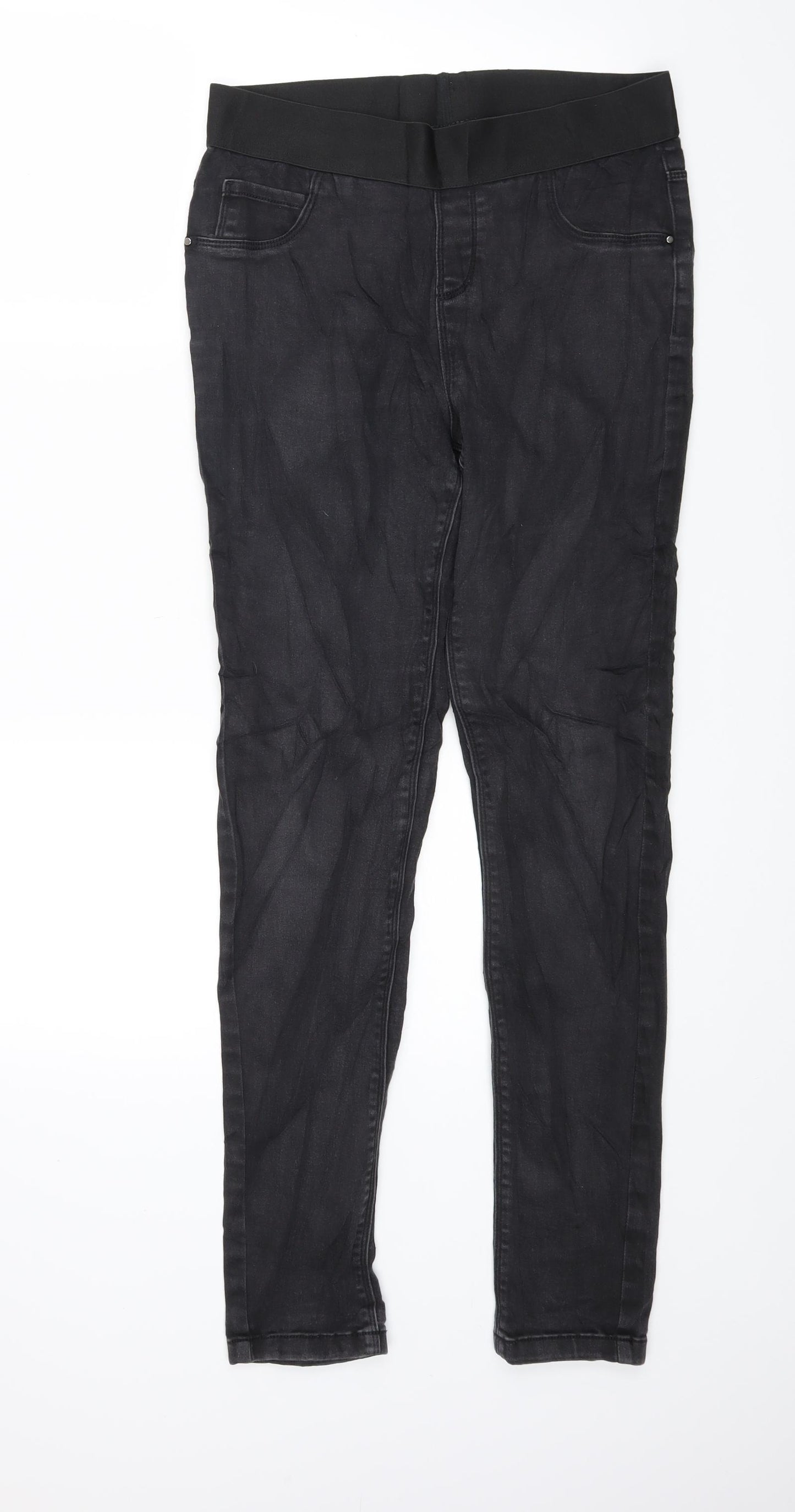 George Womens Black  Denim Jegging Jeans Size 12 L27 in