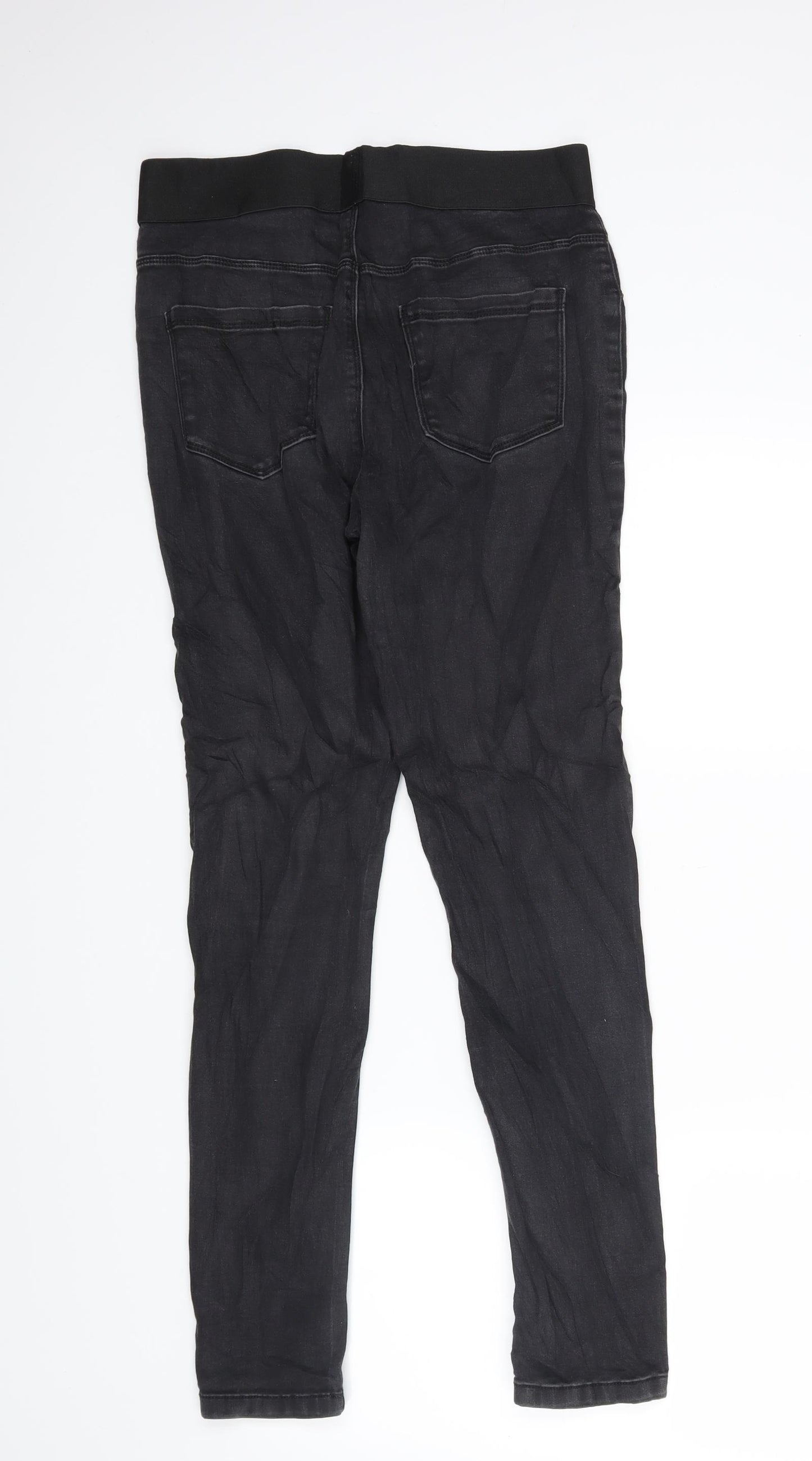 George Womens Black  Denim Jegging Jeans Size 12 L27 in