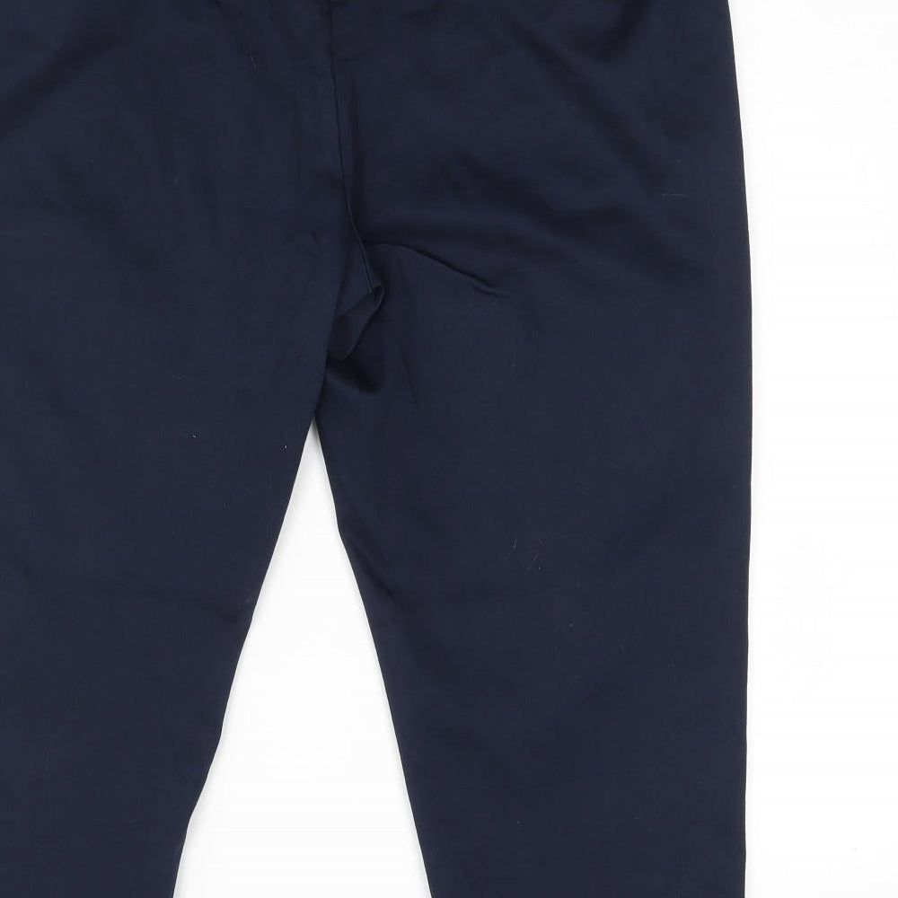 Marks and Spencer Womens Blue   Cropped Trousers Size 18 L20 in