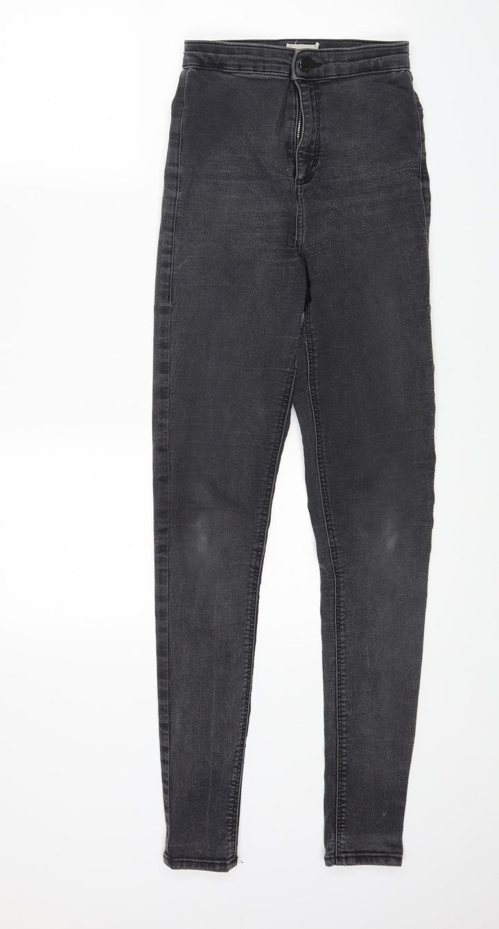 Topshop Womens Black Denim Jegging Jeans Size 25 in L29 in