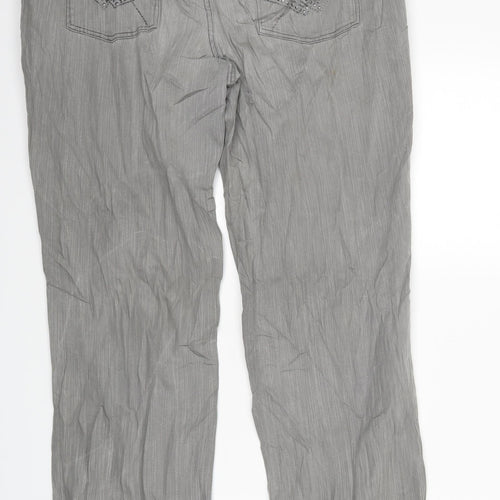 Yessica Womens Grey  Denim Straight Jeans Size 14 L28 in