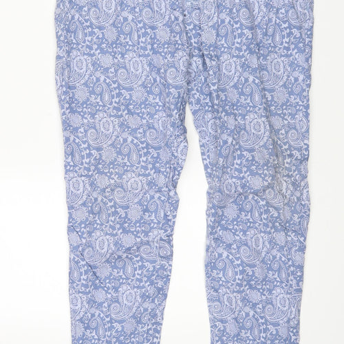 Lottie Womens Blue Floral Denim Skinny Jeans Size 12 L27 in