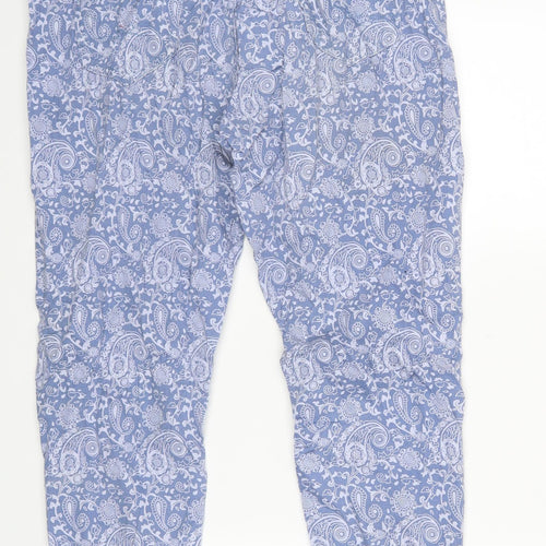 Lottie Womens Blue Floral Denim Skinny Jeans Size 12 L27 in