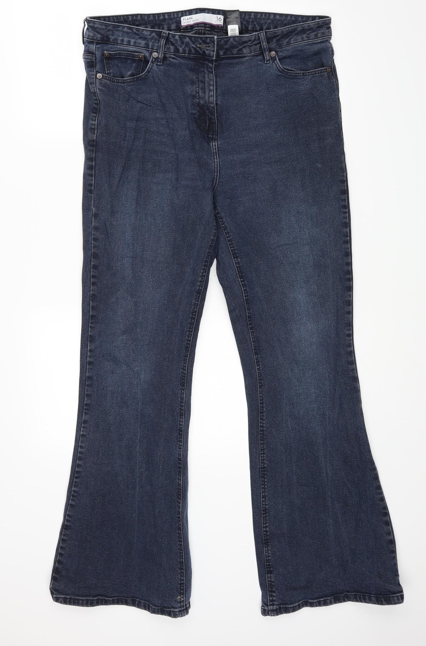NEXT Womens Blue  Denim Bootcut Jeans Size 16 L29 in