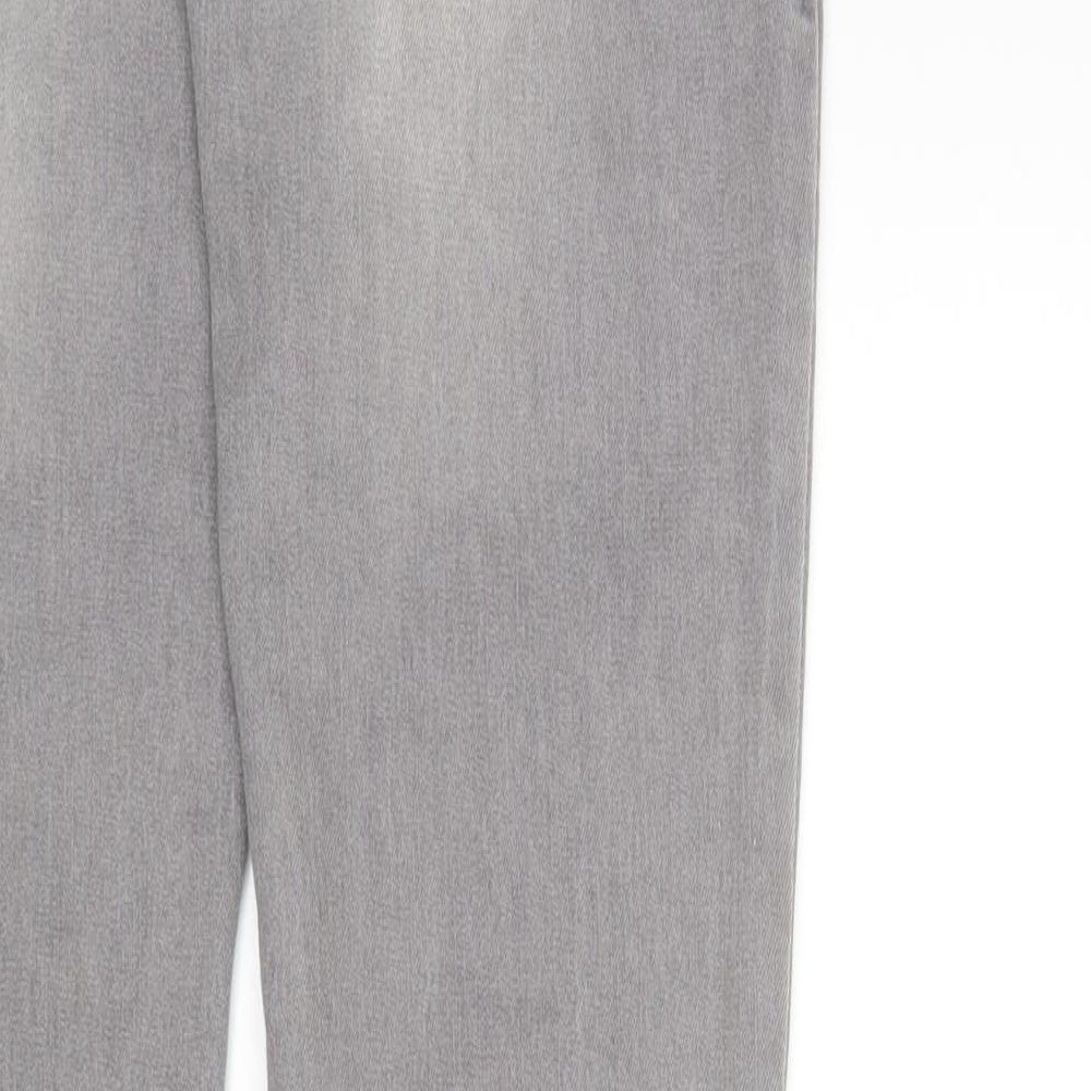 Primark Womens Grey  Denim Skinny Jeans Size 8 L27 in