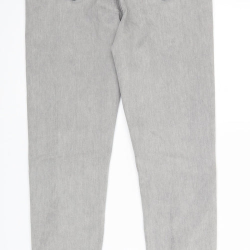 Missguided Womens Grey  Denim Skinny Jeans Size 8 L25 in