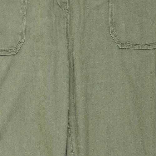 NEXT Womens Green  Denim Chino Trousers Size 20 L27 in