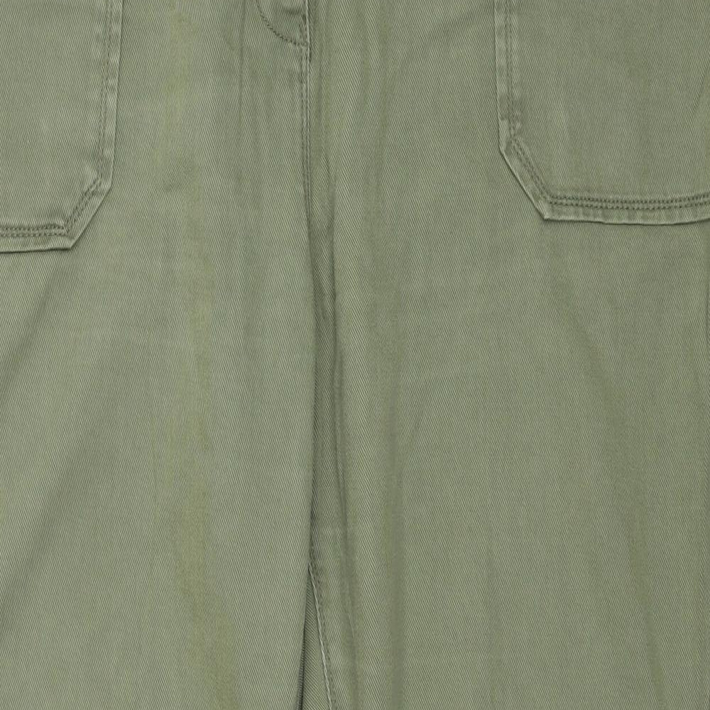 NEXT Womens Green  Denim Chino Trousers Size 20 L27 in