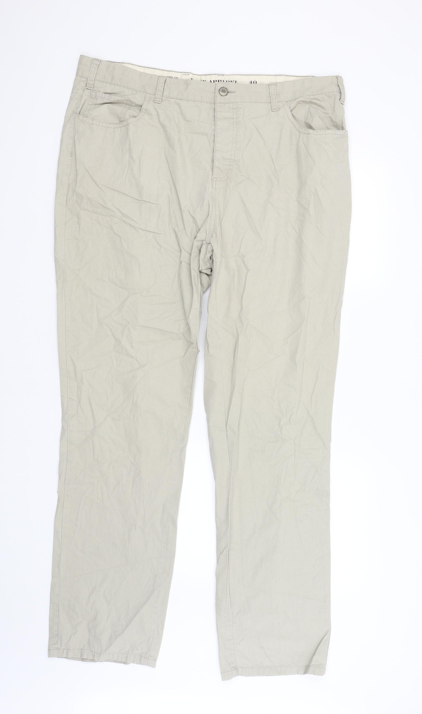 easy apparel Mens Beige   Cargo Trousers Size 40 L33 in