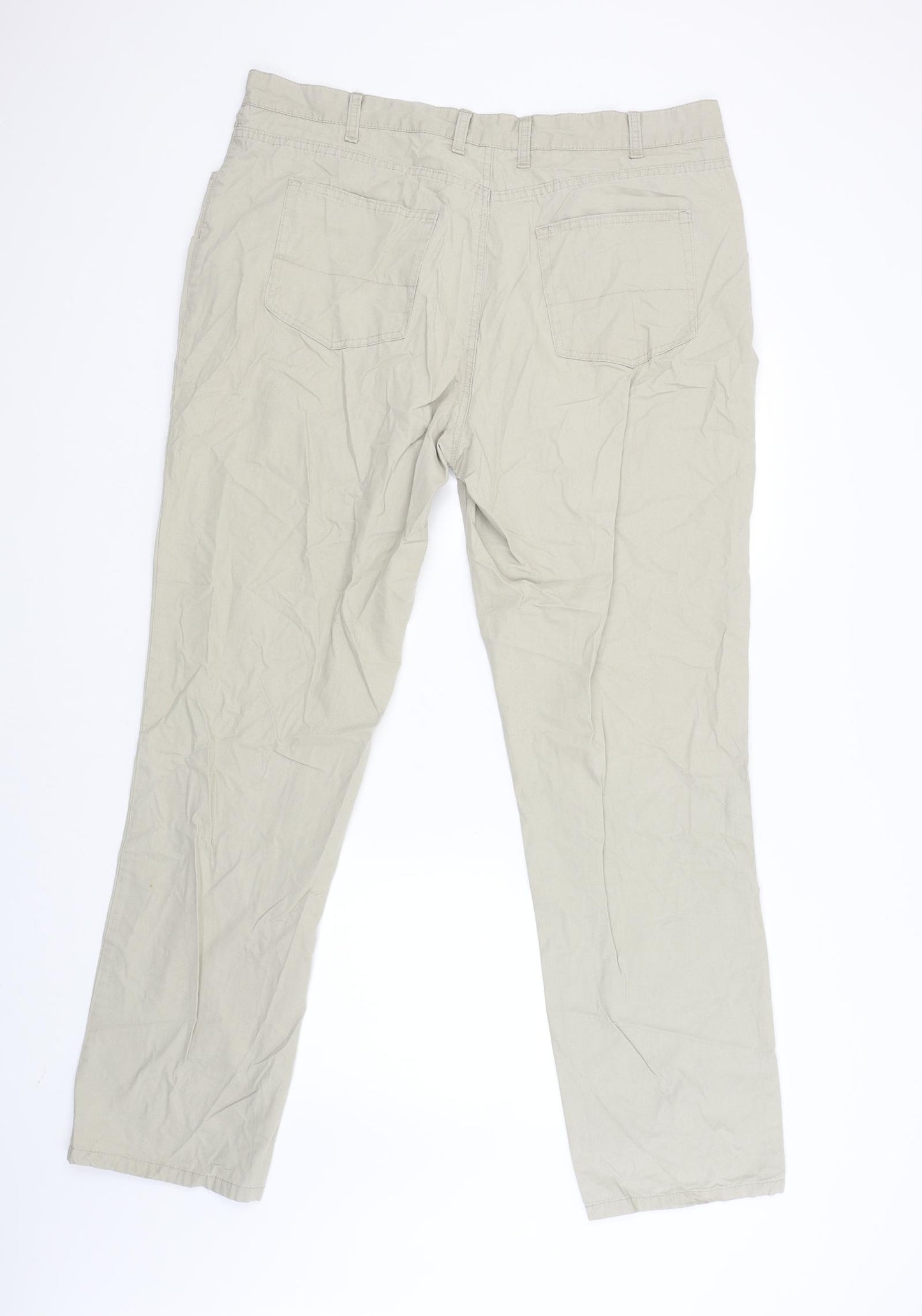 easy apparel Mens Beige   Cargo Trousers Size 40 L33 in