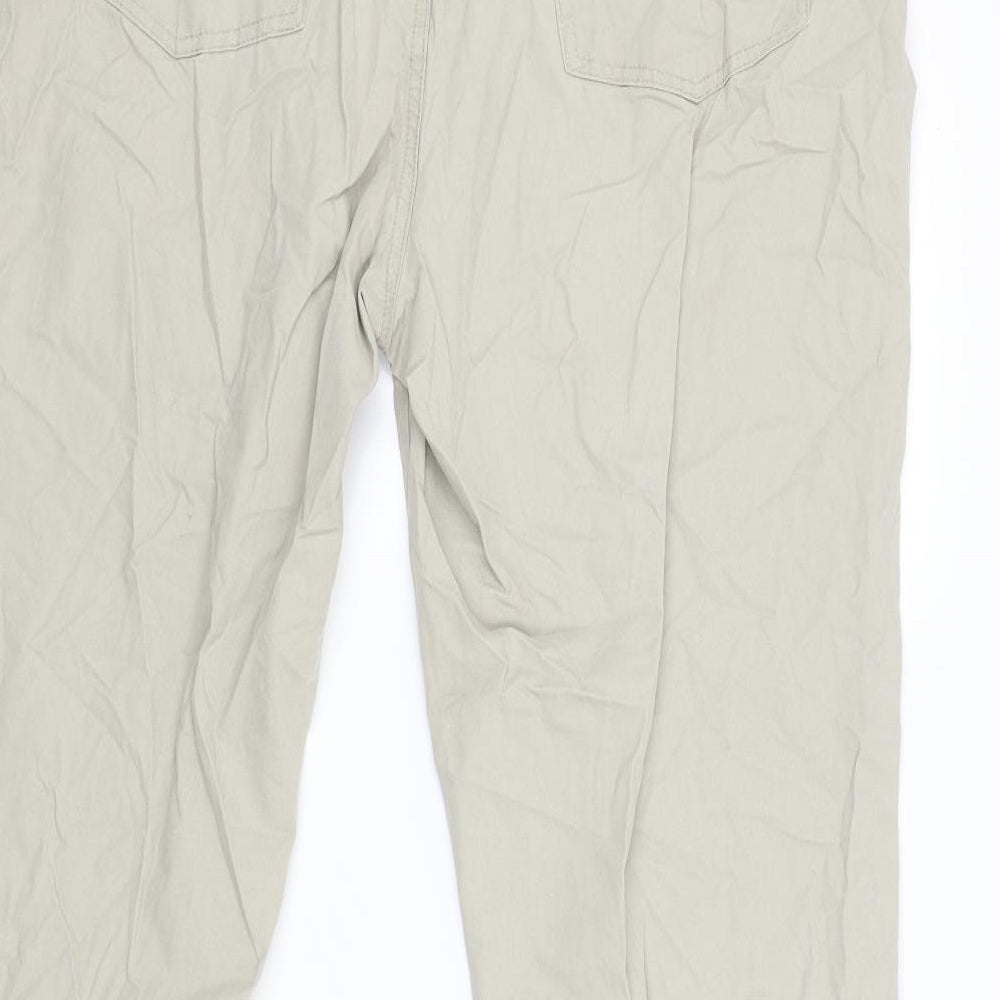 easy apparel Mens Beige   Cargo Trousers Size 40 L33 in