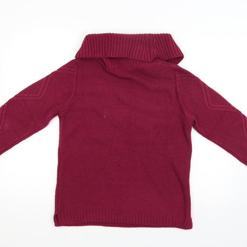 Isle Essentials Womens Purple   Pullover Jumper Size S