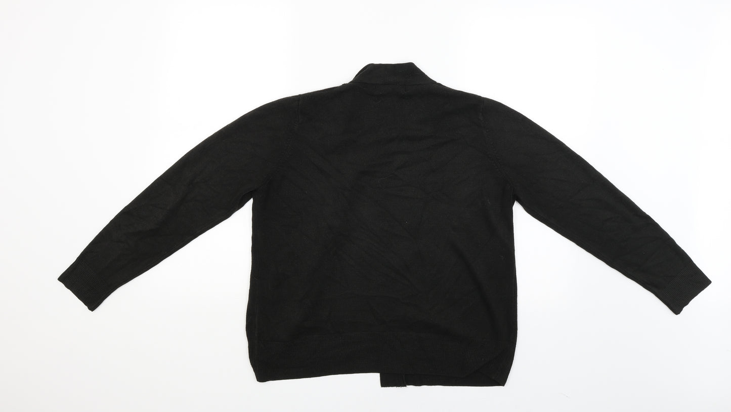 M&S Womens Black   Cardigan Jumper Size M