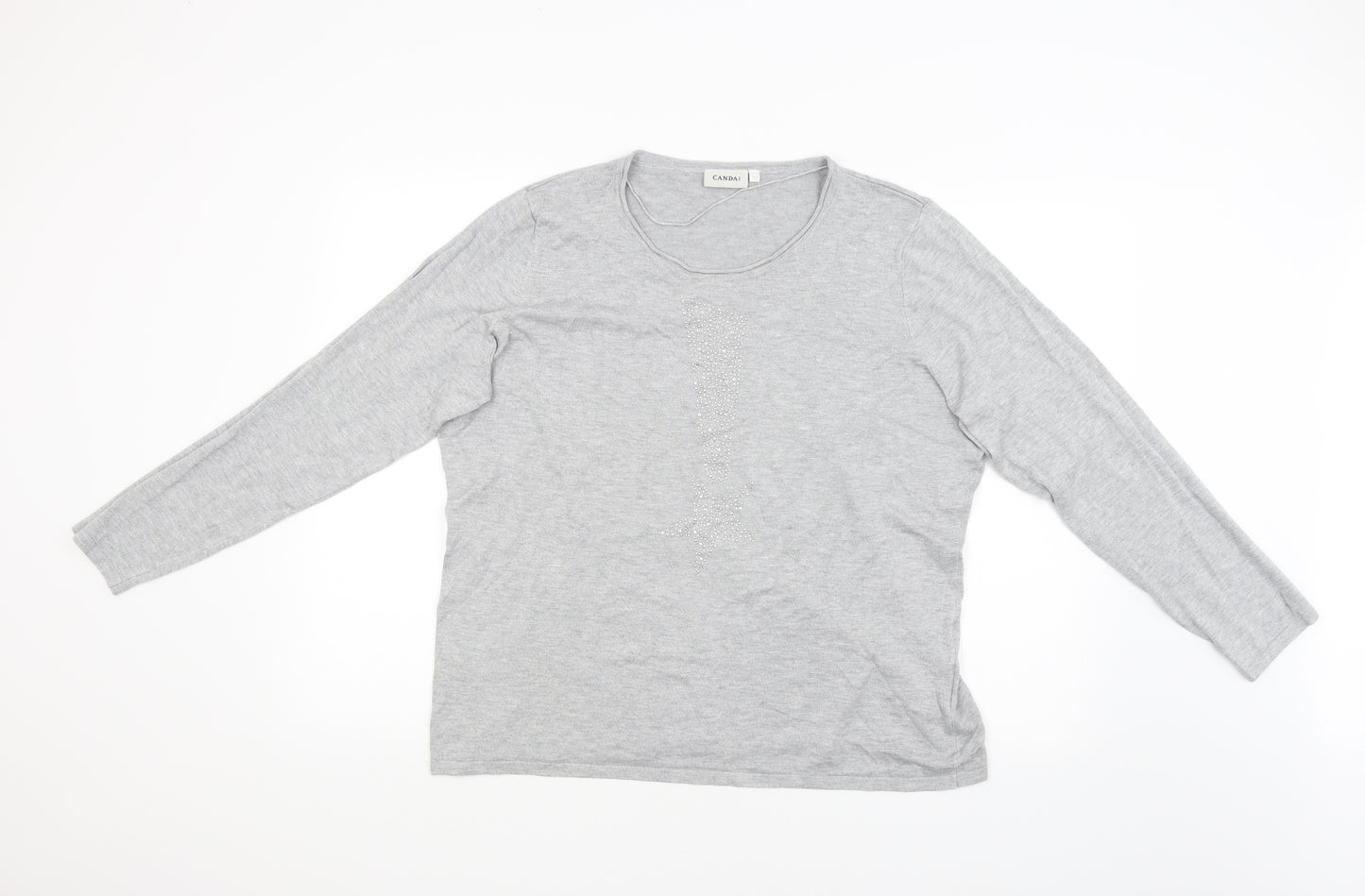 Canda Womens Grey   Pullover Jumper Size L