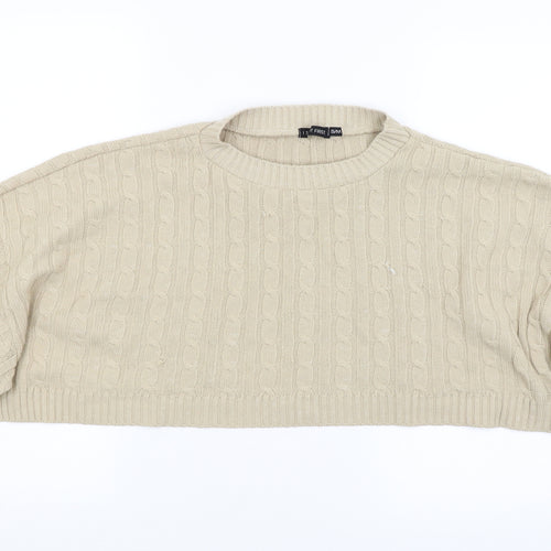 I SAW IT FIRST Womens Beige   Shrug Jumper Size S