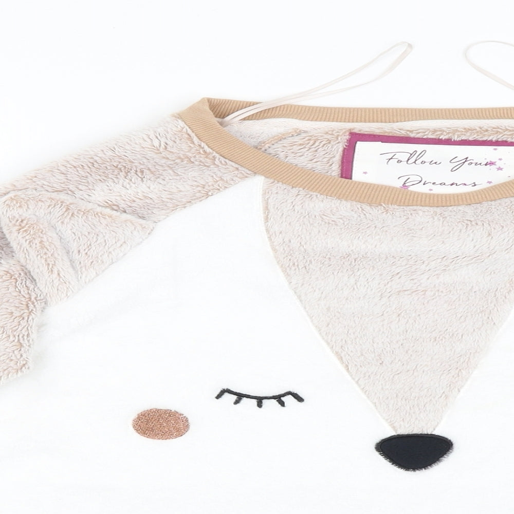 Follow Your Dreams Womens White   Pullover Jumper Size 12