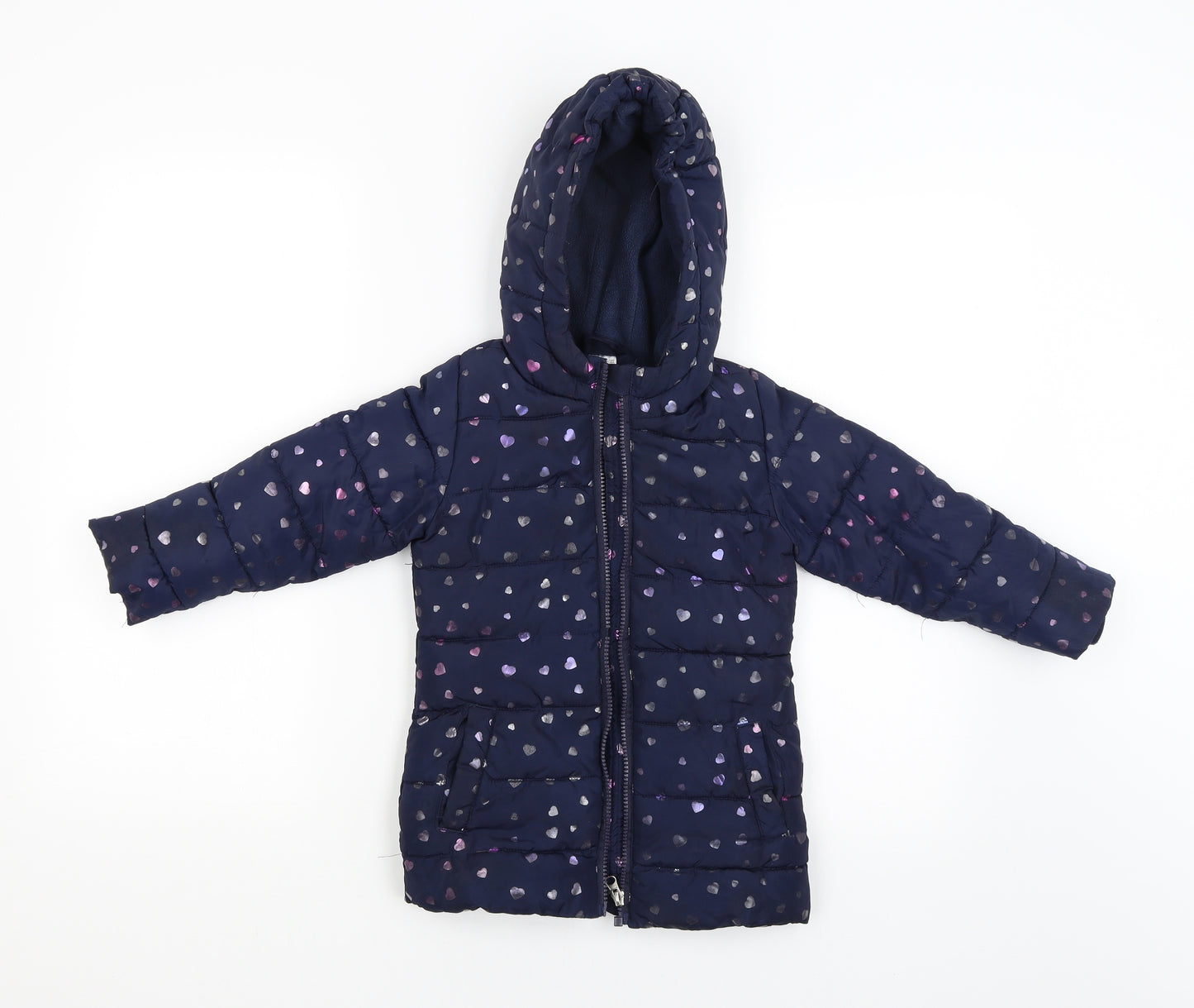 Lily&Dan Girls Blue   Jacket Coat Size 3-4 Years