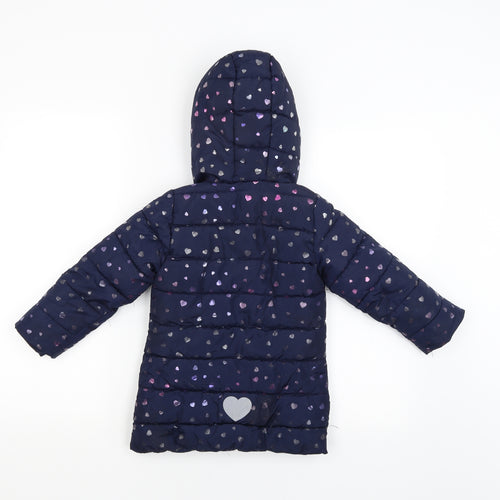 Lily&Dan Girls Blue   Jacket Coat Size 3-4 Years
