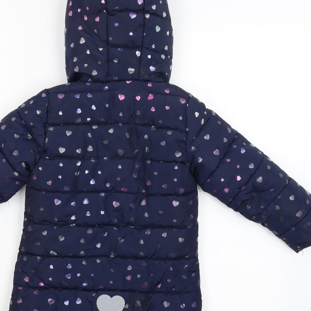 Lily&Dan Girls Blue   Jacket Coat Size 3-4 Years