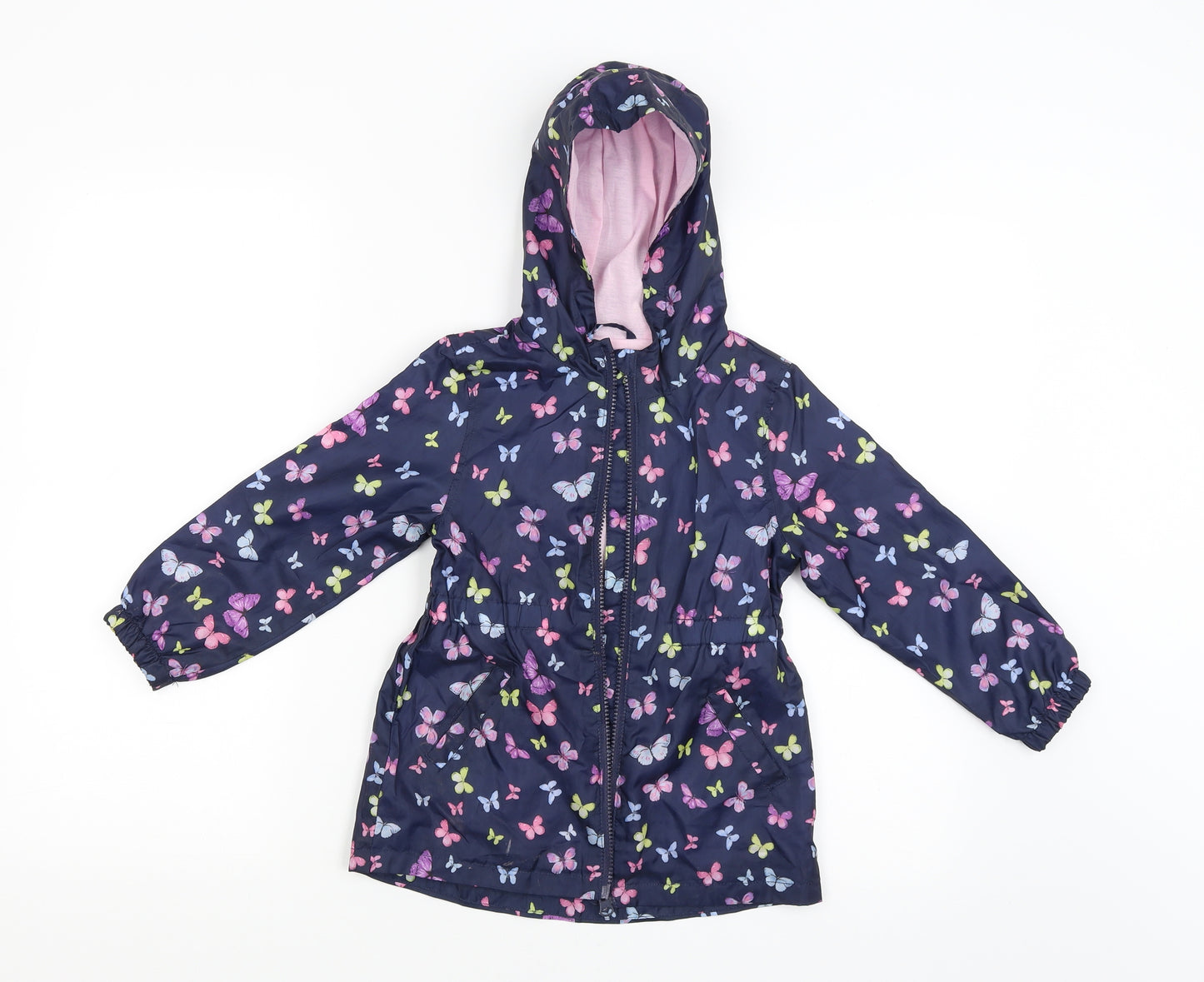 Primark Girls Purple   Rain Coat Poncho Size 4-5 Years