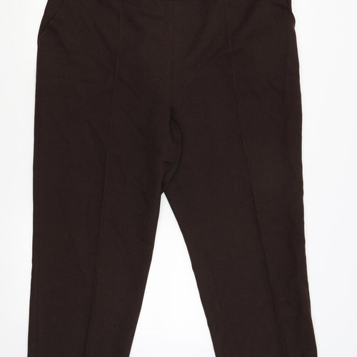 Marks and Spencer Womens Brown   Cargo Trousers Size 20 L23 in