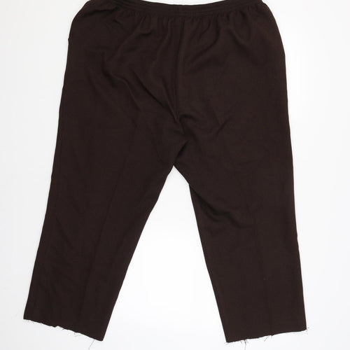 Marks and Spencer Womens Brown   Cargo Trousers Size 20 L23 in